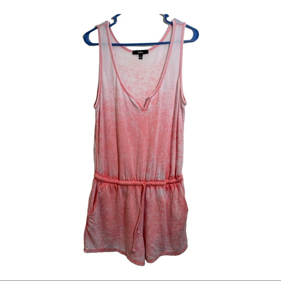 Lulus womens Romper tie dye drawstring waist. Pockets sleeveless size Small - Picture 8 of 10